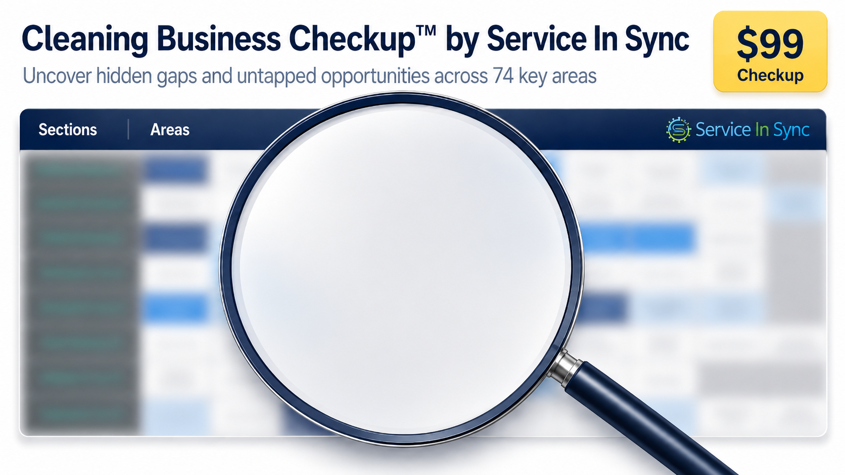 Cleaning Business Checkup report preview showing business review opportunities
